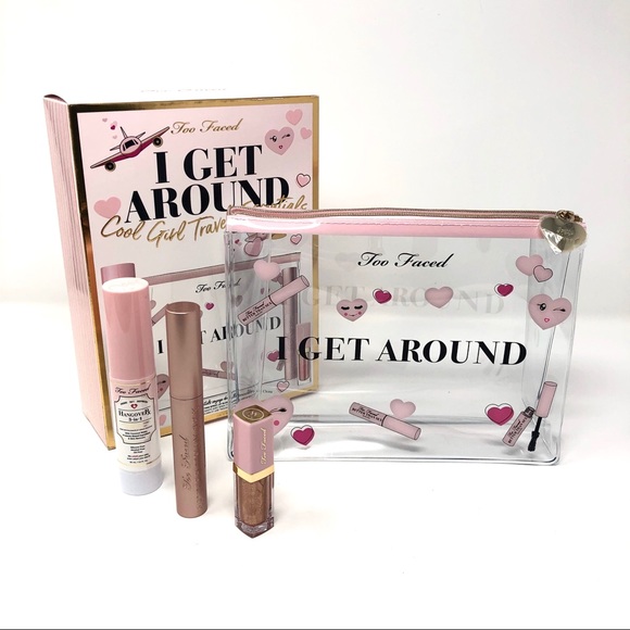 too faced i get around travel bolsa